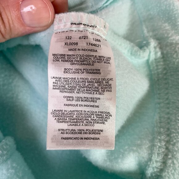 Columbia Teddy Full Zip Fleece Jacket Size M Aqua Mint Blue Green - Picture 8 of 8